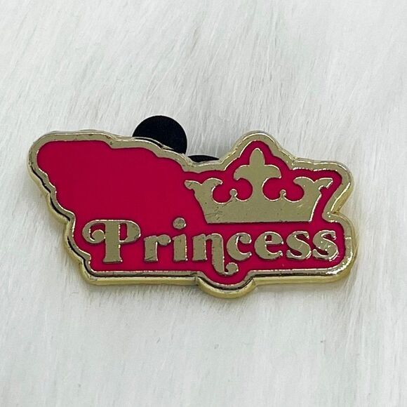 🔮 5/$25 Disney Pink Princess‎ With Crown Pin - Picture 1 of 4